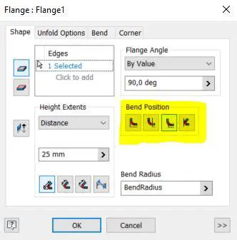 Override standard gauge and flange settings
