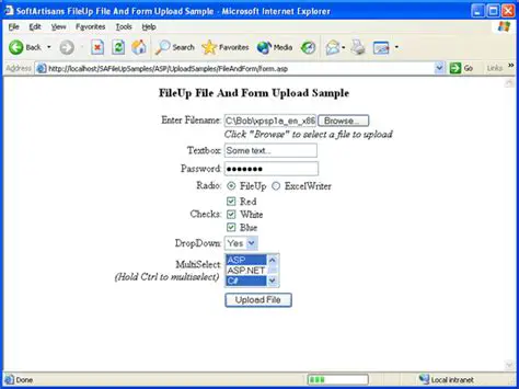 Overview of SoftArtisans FileUp Standard Edition