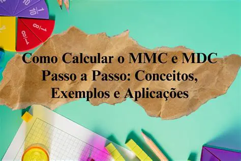 Passos para encontrar o MDC