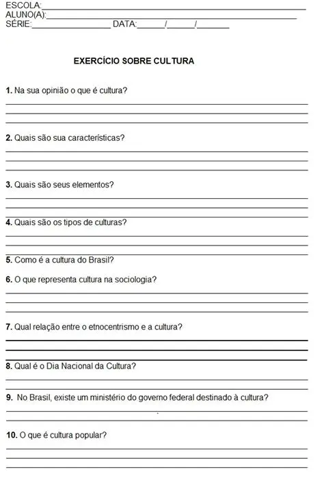 Perguntas e Respostas sobre a Cultura Popular