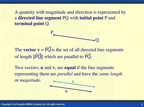 Point P and the Directed Line Segment PQ