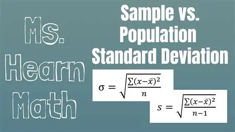 Population Mean and Standard Deviation