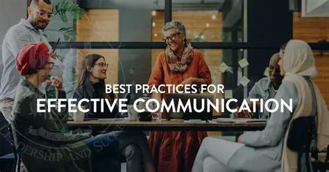 Practice effective communication