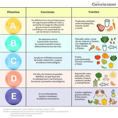 Preguntas y Respuestas sobre Vitaminas y Nutrientes en Alimentos Comunes