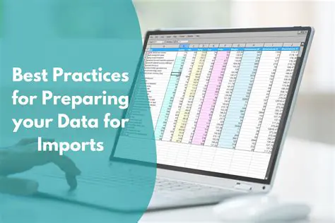 Preparing the data for import