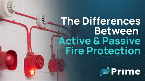 Primary Difference between Passive and Active Fire Control Systems
