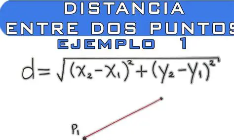 Procedimiento para encontrar la distancia entre dos puntos