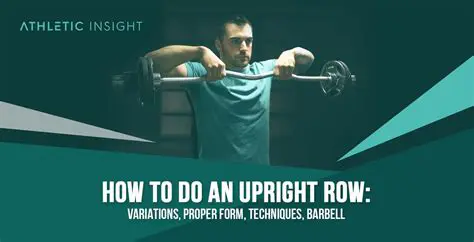 Proper Form for Upright Rows