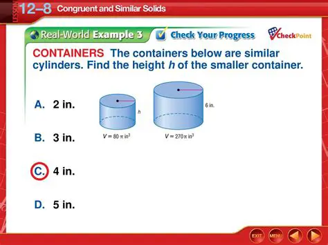 Properties of Congruent Cylinders