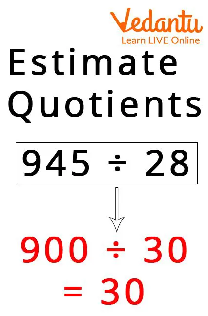 Quotient of ten and a number