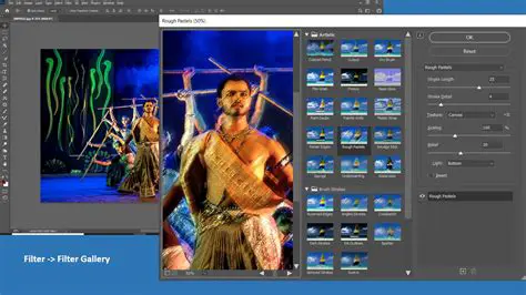 Range of filters and effects