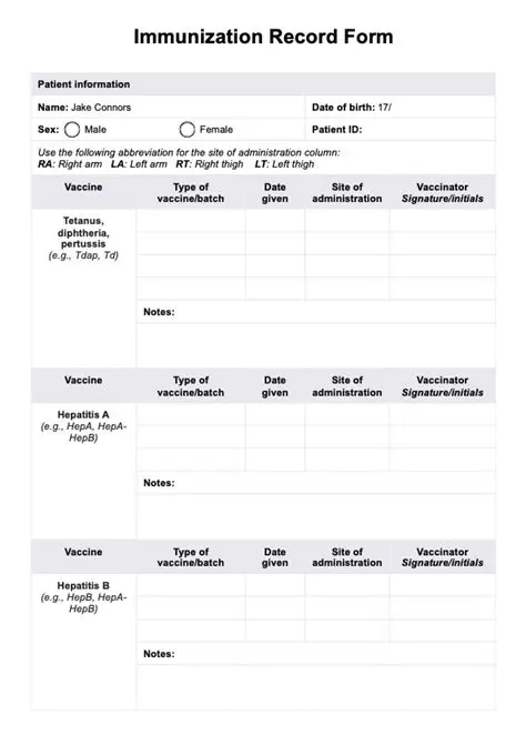 Reasons for Missing Immunization Records