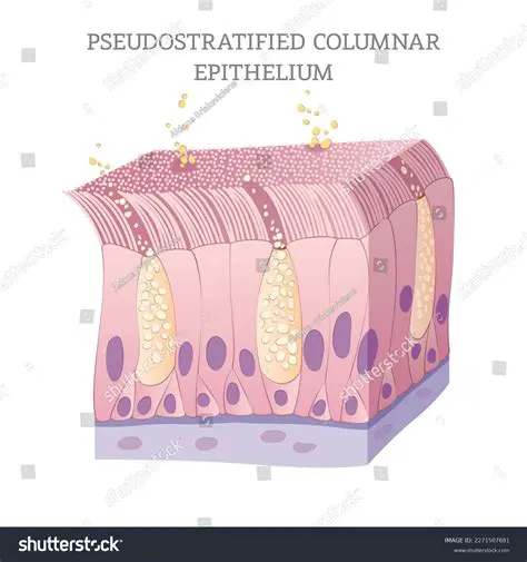 Regions of the Upper Respiratory Tract Lined by Pseudostratified Ciliated Columnar Epithelium