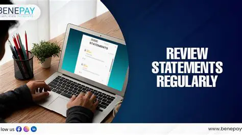 Regularly Review Statements