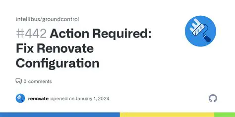 Regularly review your Renovate configuration file
