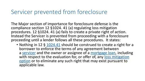 Regulating mortgage servicing