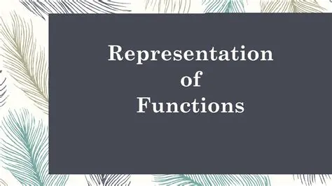 Representation of Functions