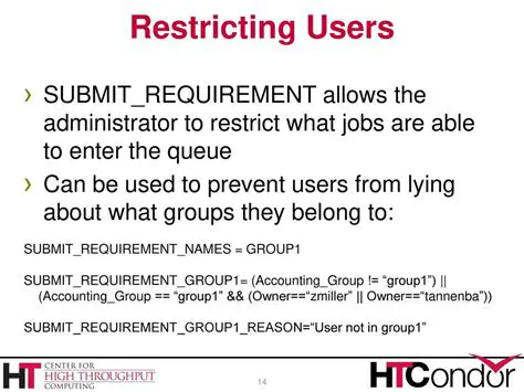 Restricting user interactions