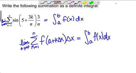 Riemann Sums and Definite Integrals