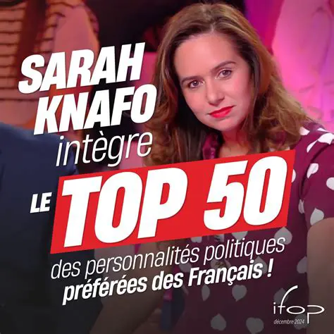 Sarah Knafo : Parcours, Influence et Vision d'une Actrice Majeure de la Politique Française