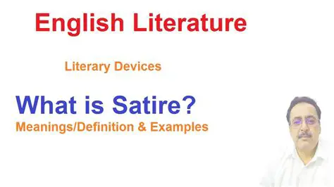 Satire as a Literary Device