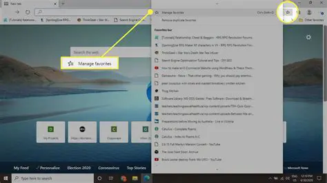 Search and Manage Favorites