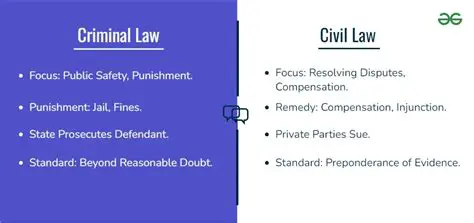 Similarities Between Civil and Criminal Lawsuits
