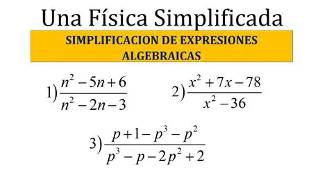 Simplificando las Ecuaciones