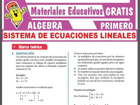 Sistema de Ecuaciones Lineales 1