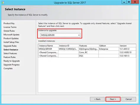 SQL Server Instance Selection