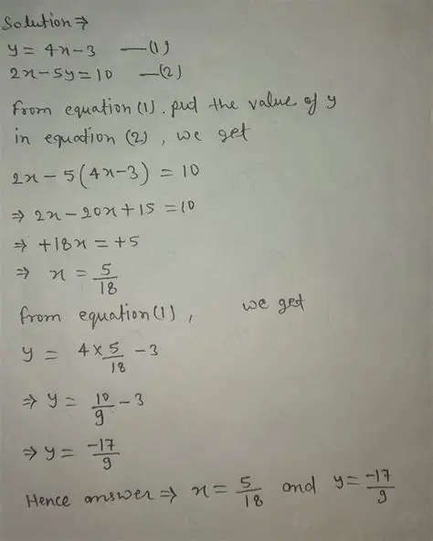 Substituting the First Equation