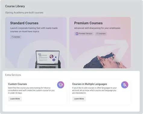 Support for Custom Courses and Libraries