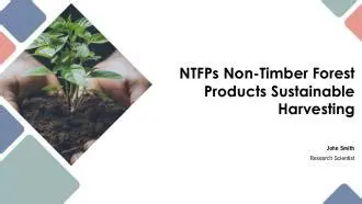 Sustainable Management of NTFPs