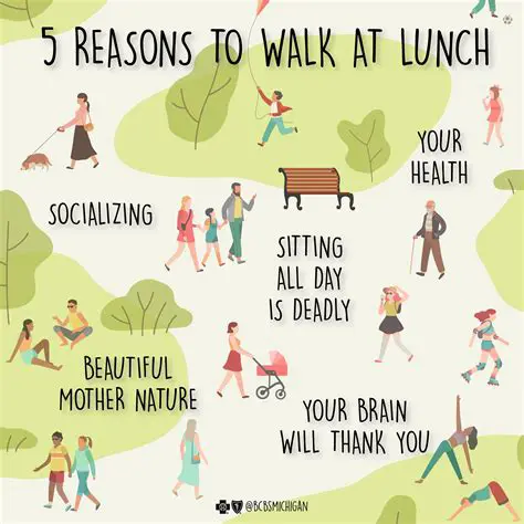 Taking a short walk during your lunch break