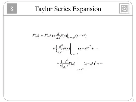 Taylor Series Expansion of the Function