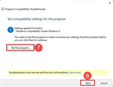 Test Compatibility Setting