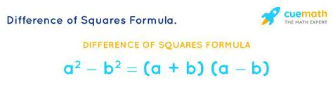 The Formula for Difference of Squares