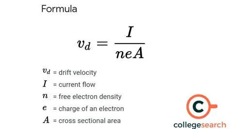 The Formula for Drift Velocity