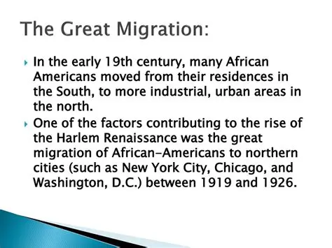 The Great Migration and the Rise of Harlem