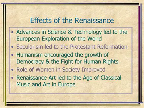The Impact of the Renaissance on Modern Thought