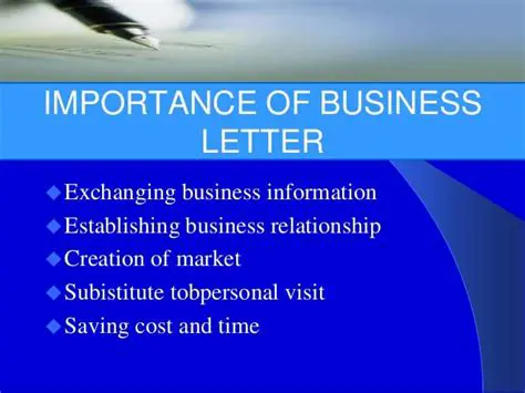 The Importance of Business Letters