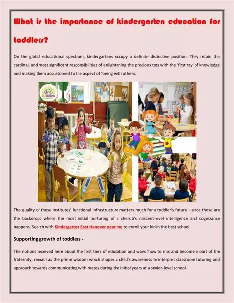 The Importance of Kindergarten Education