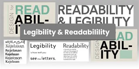 The Importance of Legibility and Readability
