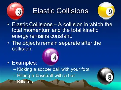 The objects separate after the collision