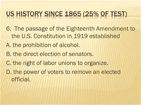The Passage of the Eighteenth Amendment