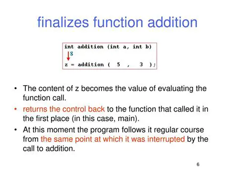 The Process of Function Addition