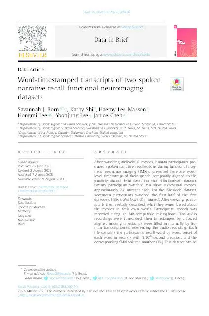 The Science Behind Narrative Recall