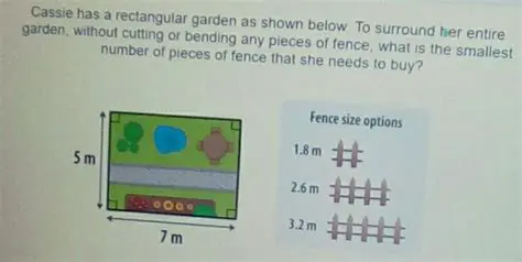 The Smallest Number of Pieces of Fence