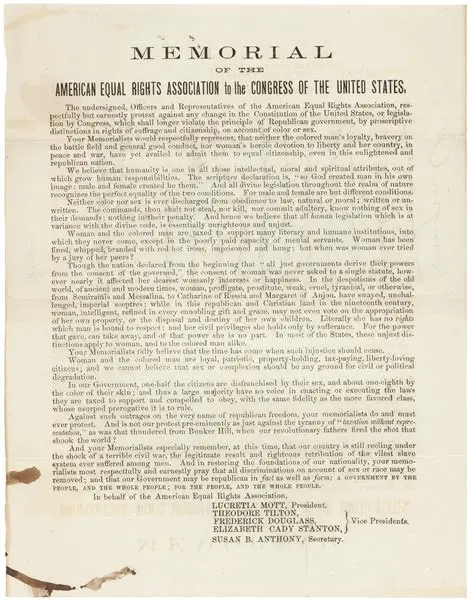 The Split in the American Equal Rights Association