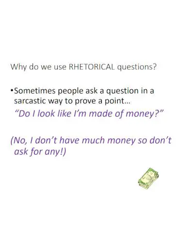 The Use of Rhetorical Questions